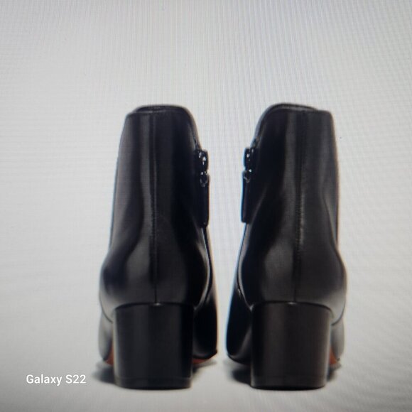 Cole Haan Black Leather "Elyse" Booties. NIB. Size 5.5 - Picture 3 of 13